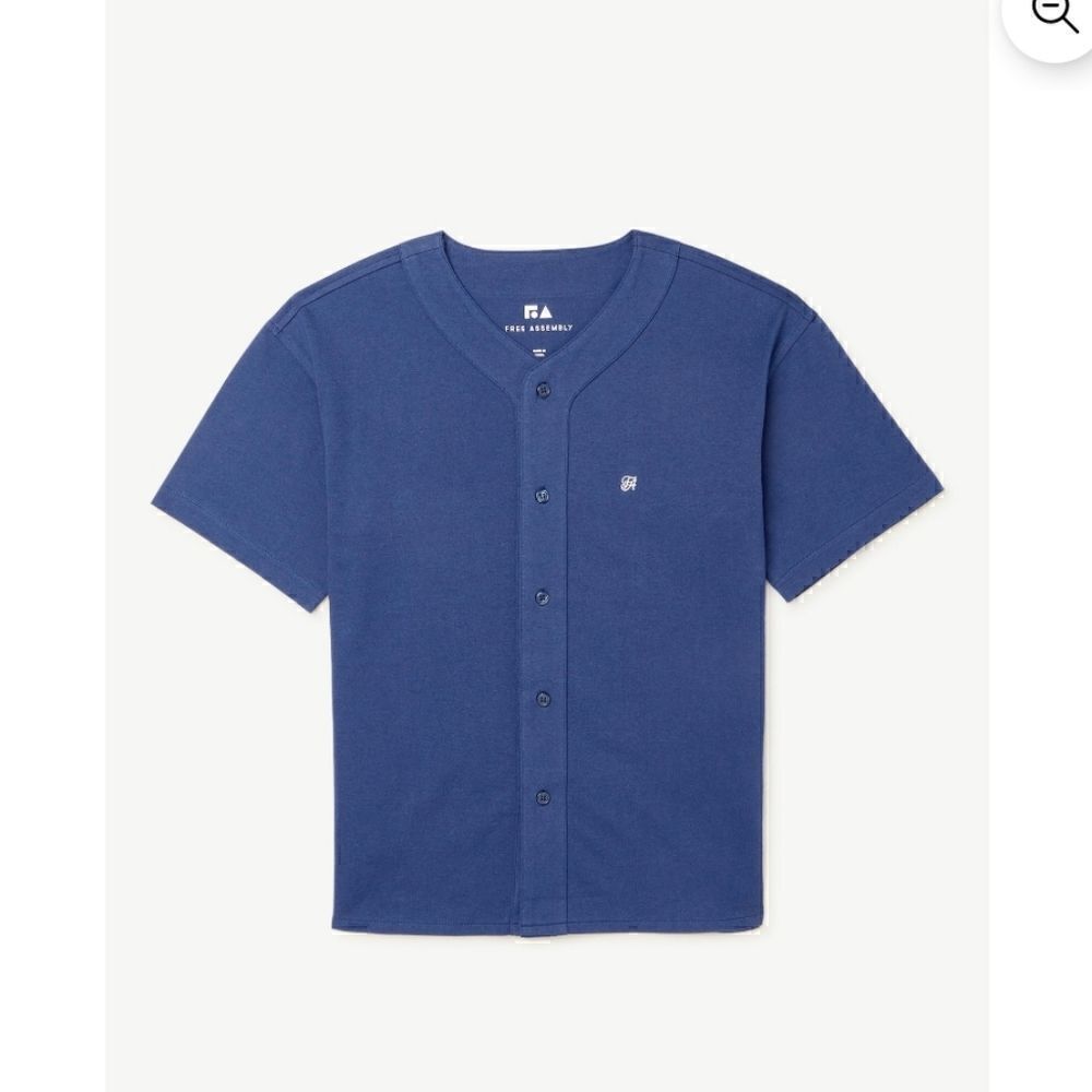 NWT "Free Assembly Boys' Short Sleeve Baseball Jersey Shirt